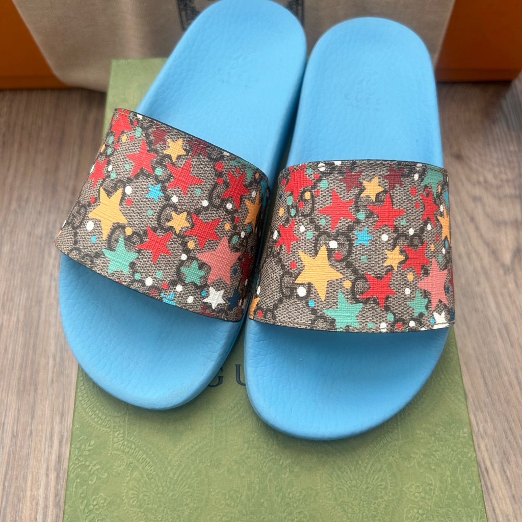 Gucci Kids Supreme Gg Night In Dreams Slides